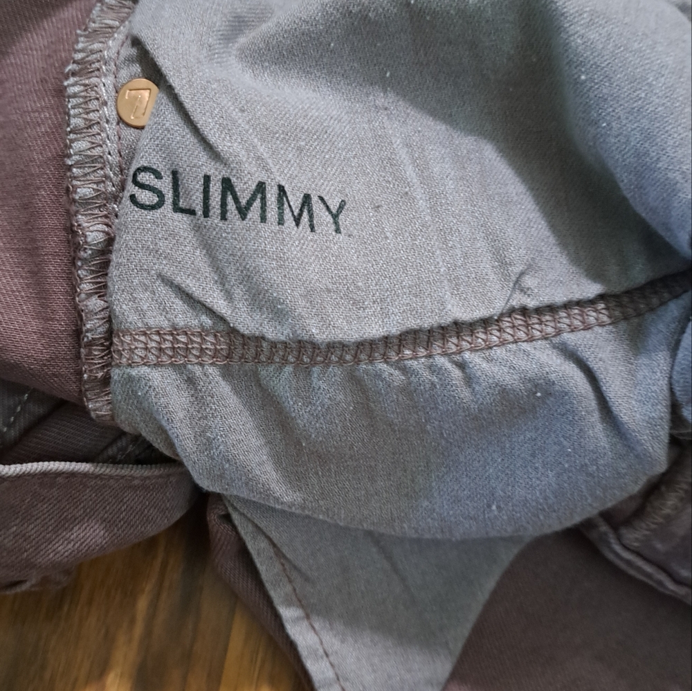 7 FOR ALL MANKIND SIZE 36×32 WOMEN'S PURPLE SLIMMY JEANS. - Picture 6 of 7